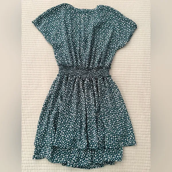 Sienna Sky Green White Floral Dress Size Small Small - Image 2