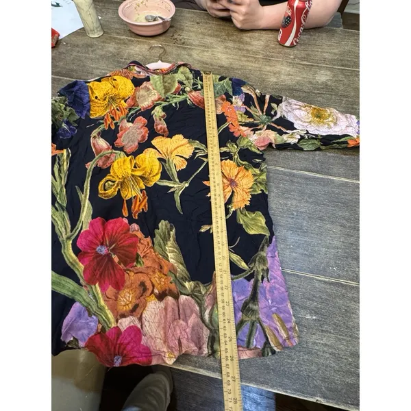 Powder "Midnight Posy" pajamas Floral Size Large Long Sleeves Pants - Image 8