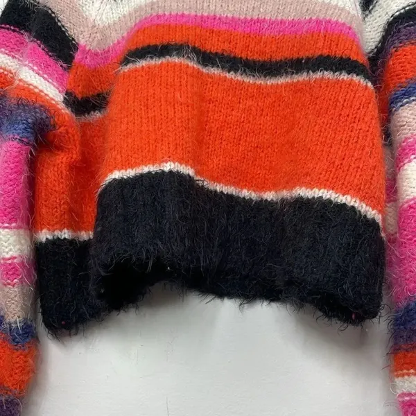 Free People Snowbird Sweater Multicolored Stripes size XS - Image 6