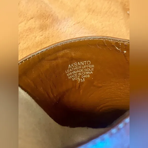 Anne Klein iflex Santo Medium Brown Leather Slip On Mules Heel - Image 9