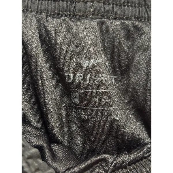 Nike Black and White Dri-FIT Athletic Shorts M - Image 4