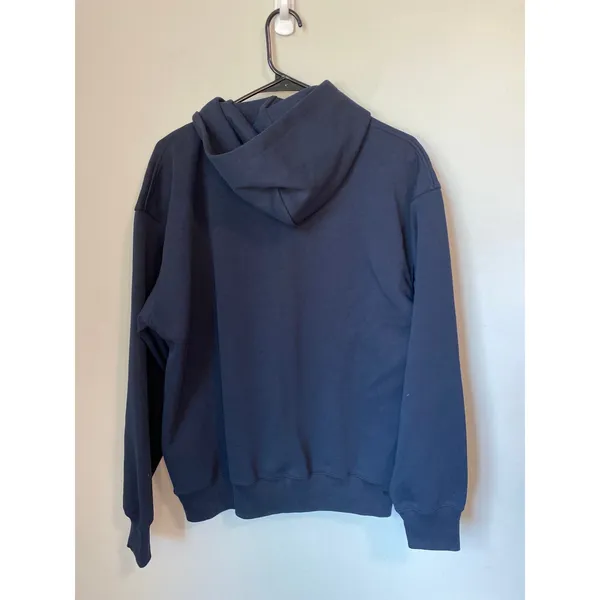 New Uniqlo Sweat Oversized Pullover Hoodie Navy Unisex Size Small - Image 3