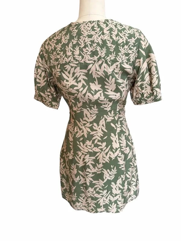 ba&sh‎ Olive Green Lady Dress size small - Image 5