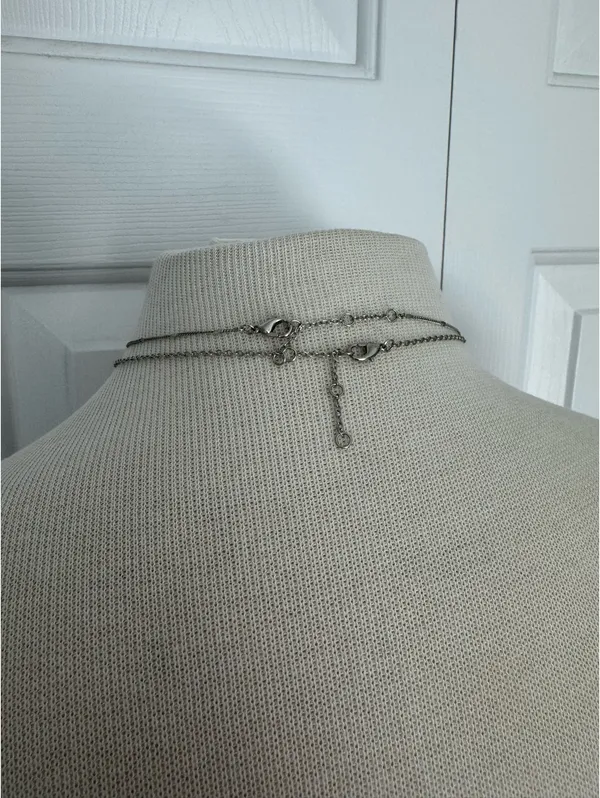 American Eagle Beachy Silver Necklace Set - Image 2