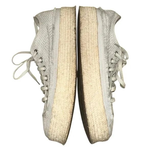 Converse Gray Knit Espadrille Platform Sneakers Women's‎ 8.5 - Image 7