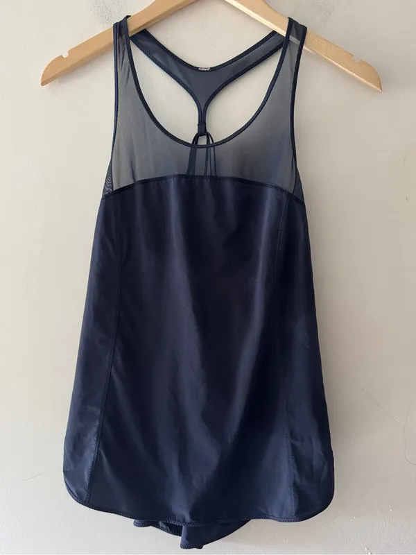 Lululemon 5 Mile‎ Singlet Inkwell Blue Tank Top - Image 3
