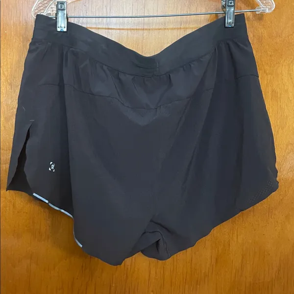 Lululemon Fast Free Shorts 3" Charcoal Grey Reflective XL - Image 2