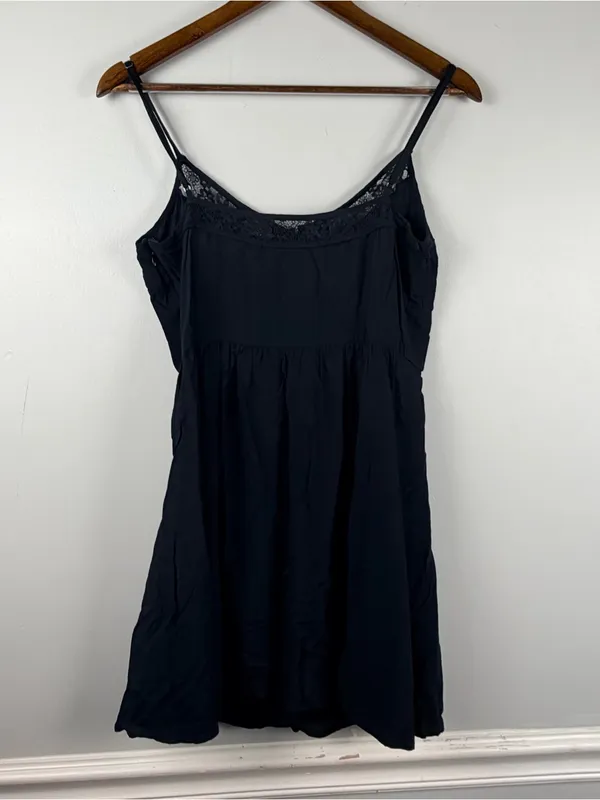 Abercrombie Fitch Womens Small Black Lace Cami Dress - Image 6