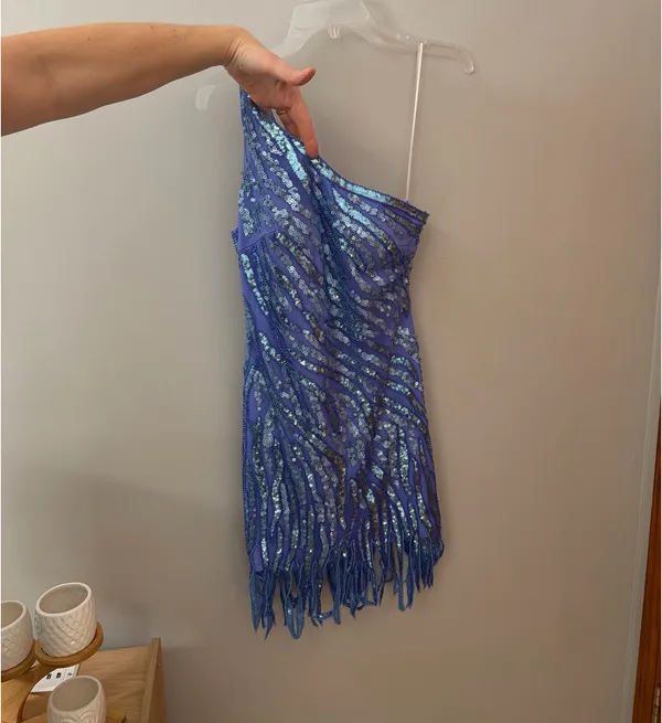 Purple short dress Size 2 - Image 2