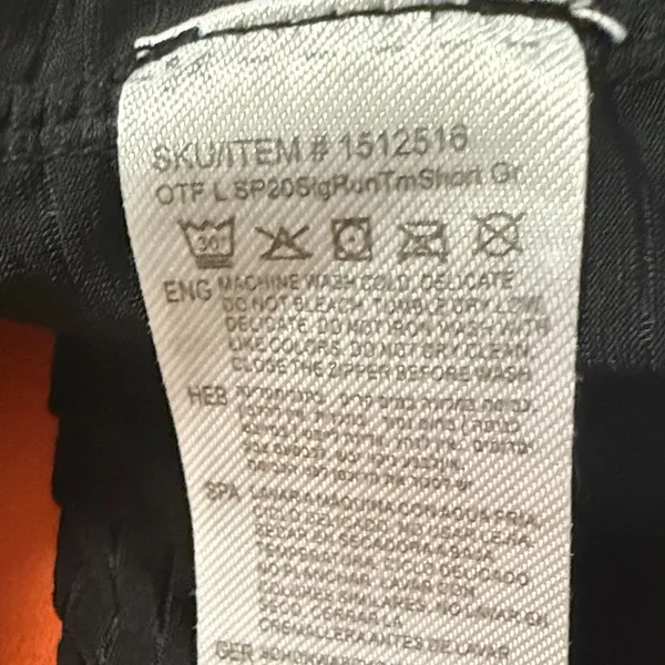 OTF Orangetheory Gray with Orange Athletic Shorts Size Large - Image 16