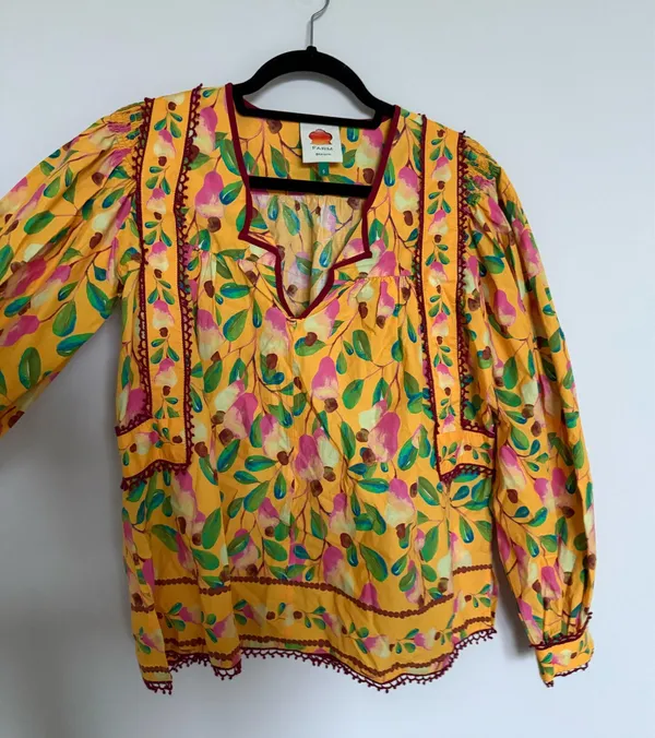Farm Rio Cashew Blouse S - Image 4