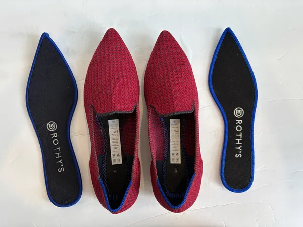 Rothy’s The Point Ballet Flats in Rare Limited Edition Scarlett Tweed - Image 7