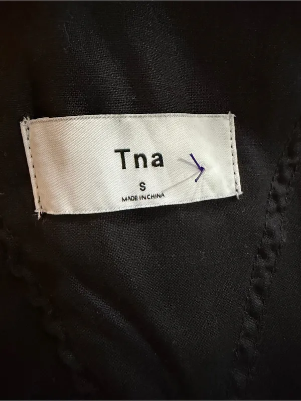 TNA Aritzia Sentyu Black Overalls Romper - Image 3