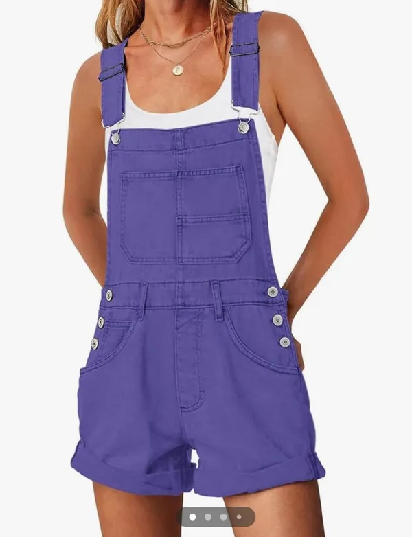 Amazon Purple Overall Shorts - Image 3