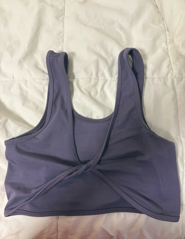 Agent 84 Purple Cropped Tank / Sports Bra — S/M - Image 2