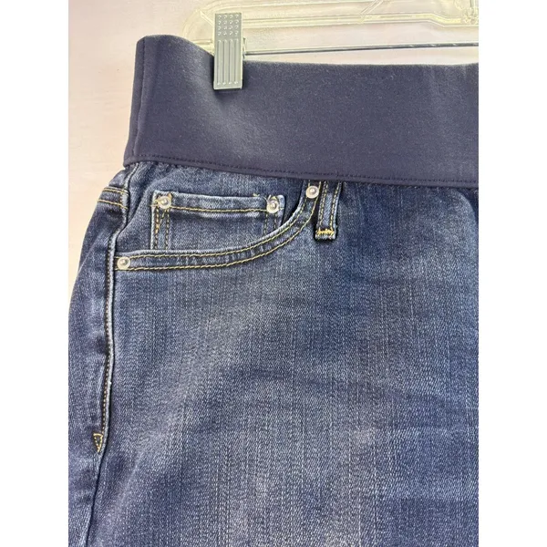 Gap Maternity 1969 Best Girlfriend Medium wash Jeans‎ straight leg Size 29 Short - Image 3