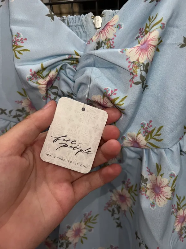 Free People Blue Mini Dress - Image 10