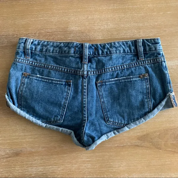 Free People Irreplaceable Denim Shorts 25 - Image 7