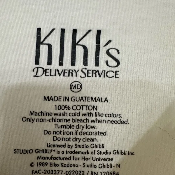 Kiki’s Delivery Service Long Sleeve Shirt | Studio Ghibli Her Universe | Size M - Image 4
