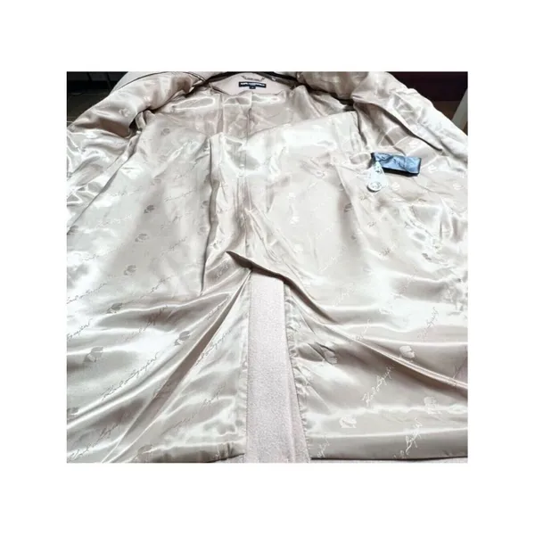 Karl Lagerfeld Paris Double Breasted Wool Blend Belted Coat M - Image 4
