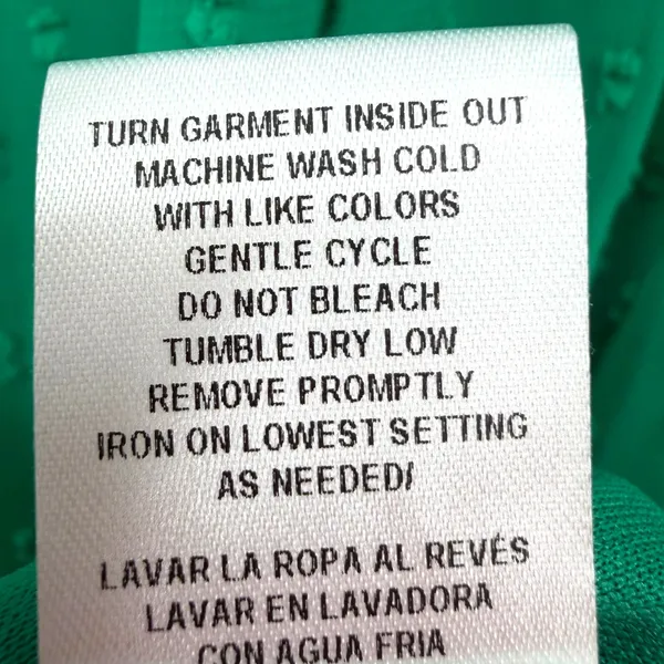 52Seven Babydoll Dress Women 1X Green Swiss Dot Tiered Boho Feminine Romantic - Image 12