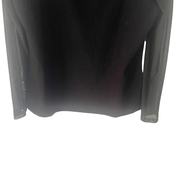 Allegra K Women's‎ Size Large Mesh Sleeves Black Whymsygoth Top - Image 4