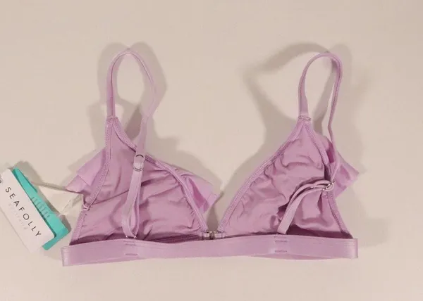 NWT Seafolly X Revolve Shine On Fixed Tri Bikini in Lilac - Image 7