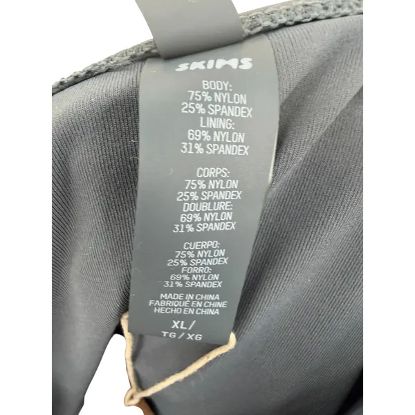 Skims Sculpting Swim Ruched One Piece Gunmetal Gray Shaping‎ Swimsuit XL NWT - Image 14