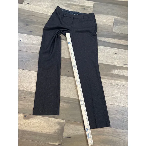 Express Brown Metallic Thread Pants Size 4 Slim Modern Fit - Image 8