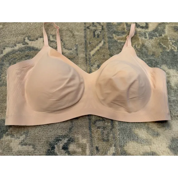 Honeylove Silhouette Wireless Bra Woman's Sz XL 38D/DD(E) Blush Shaping Comfort - Image 2