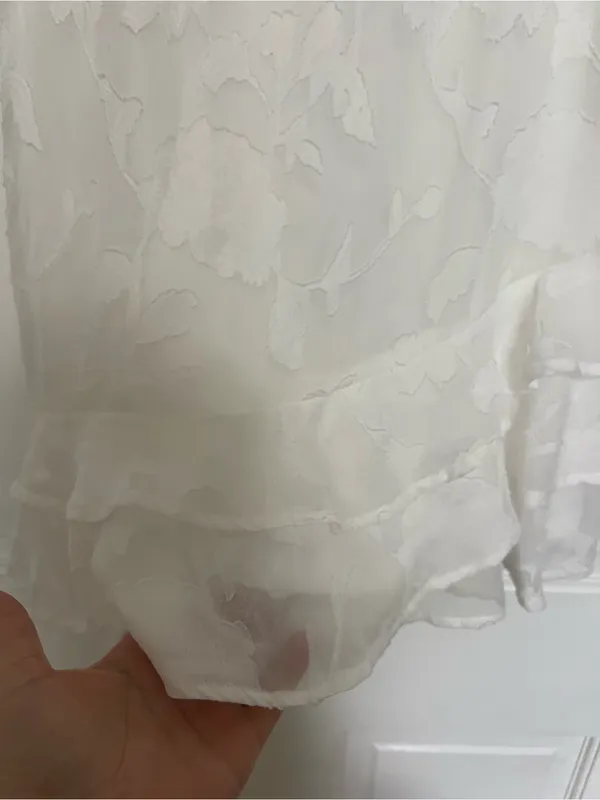 Lulu's White Lace Slip Dress with Spaghetti Straps - Image 3