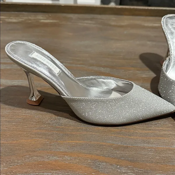 New Nine‎ West Women's Bridal Hott Pointy Toe Dress Mules Size 6.5 - Image 5