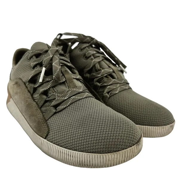 Sorel Out 'N About Plus Sneakers Shoes Suede Lace Up Ankle Comfort Sage Green 8 - Image 2