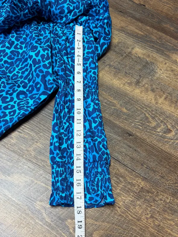 Lilly Pulitzer Beatrix Off-the Shoulder Top Women’s XL Oyster Bay Navy Leopard - Image 11