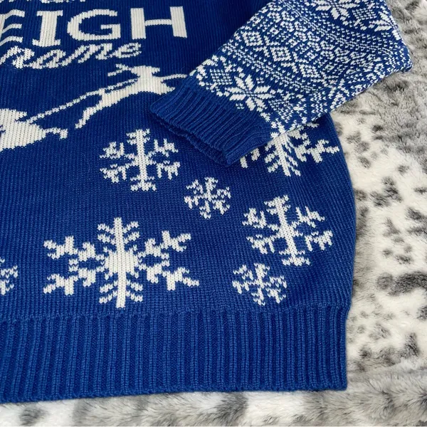 Unbranded ugly sweater Blue Size XL - Image 2