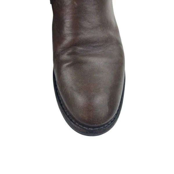 Frye Shirley Booties Women’s Size 6.5 Brown Leather Ankle Zip Distressed Cowgirl - Image 14
