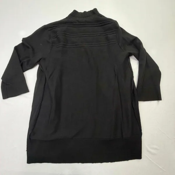 Cable & Gauge Black Open Front Cardigan Size L - Image 9