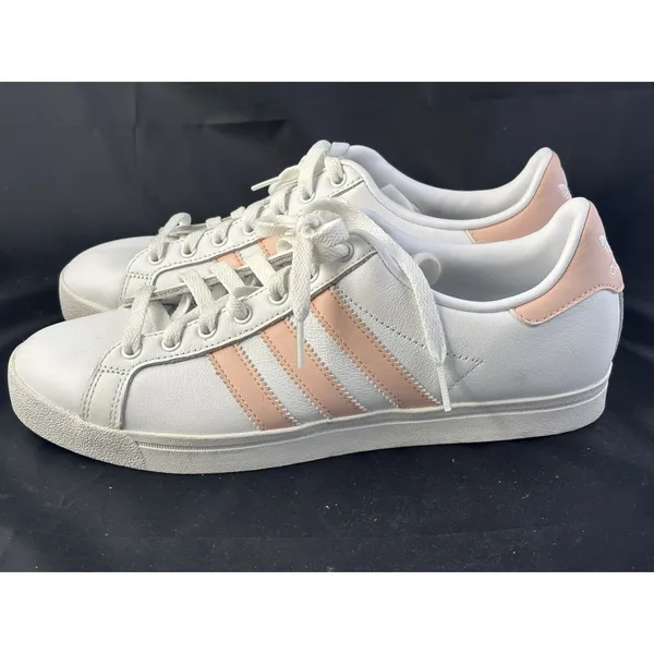 ADIDAS Cloudfoam Womens Low Top Lace-Up Sneakers White Pink Size 8.5-011001-EUC - Image 2