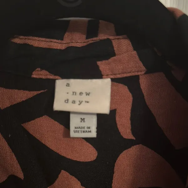 a new day Black and Brown Patterned Top - Image 2