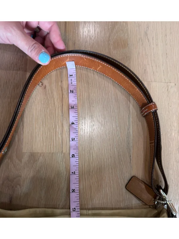 Coach leather shoulder bag cream - Image 9