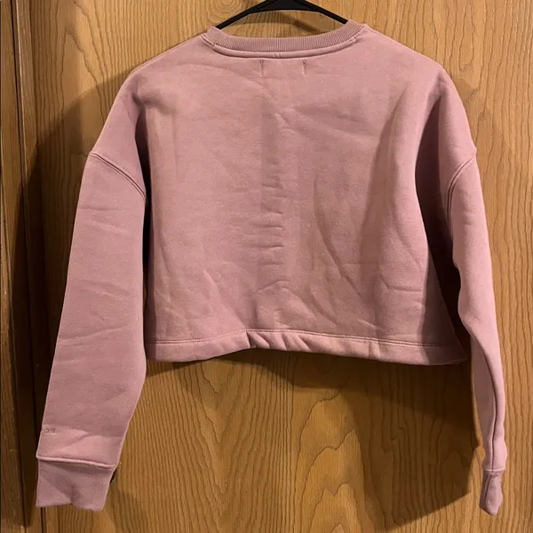 Paragon FitWear Women’s Fleece Lined Cropped‎ Dusty Pink Crewneck Sweatshirt - Image 7