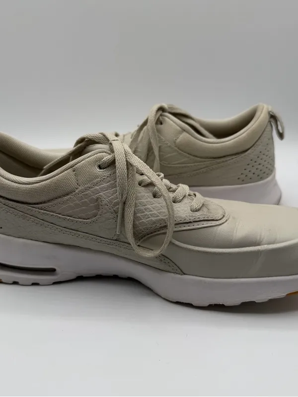 Nike Air Max Thea Premium Light Bone Snakeskin Sneakers Women’s 8 616723-020 - Image 5