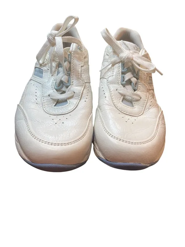 SAS Tripad Walk for Life wms white blue low leather sneakers sz 8W SKU 10-334 - Image 10