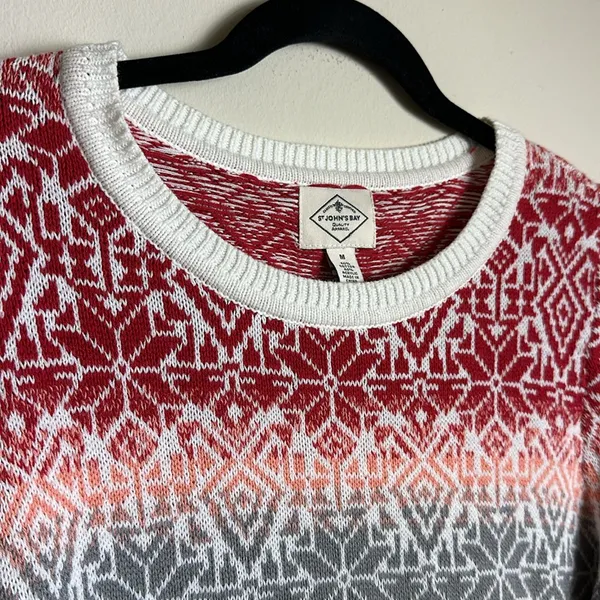 St. John’s Bay Cotton Blend Crewneck‎ Knit Sweater - Image 2