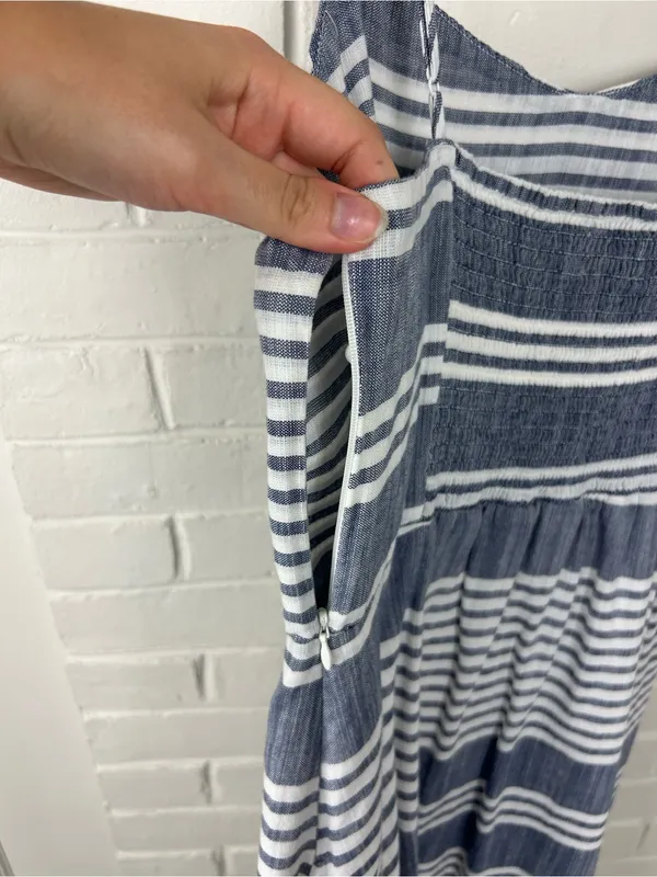 Old Navy Striped Cotton Summer Dress Size L - Image 7