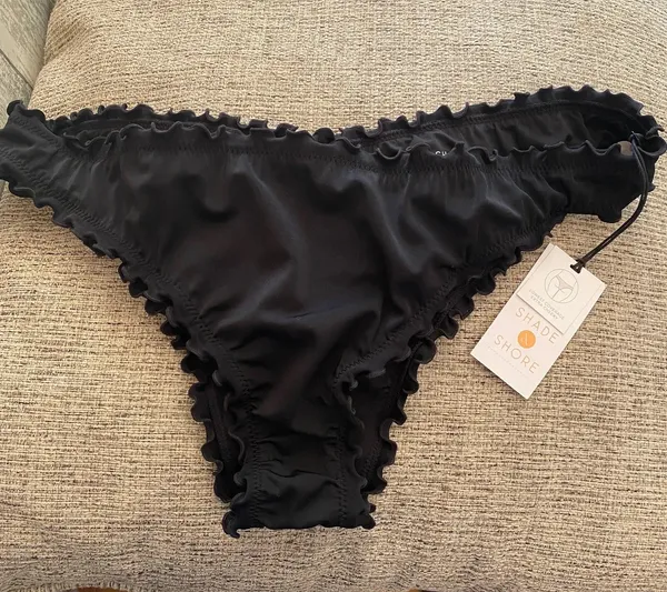 Black Bikini Set Shade & Shore ruffle pushup - Image 7