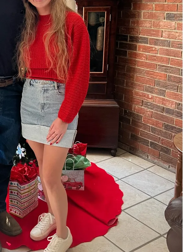 These Three Boutique Denim skirt - Image 7