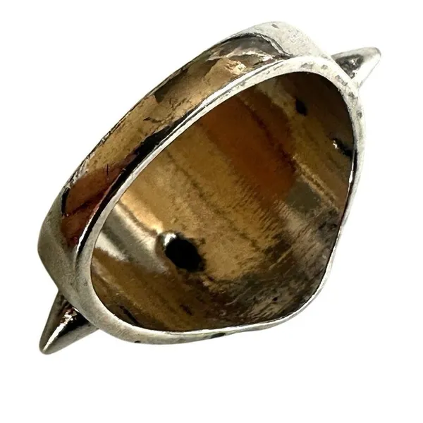 Punk Skull Spike Ring, Silver - Image 10