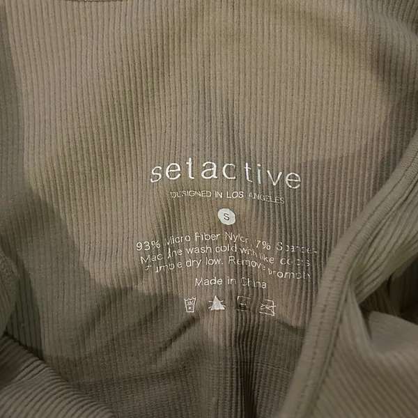 Set Active Ribbed Workout Top - Image 3