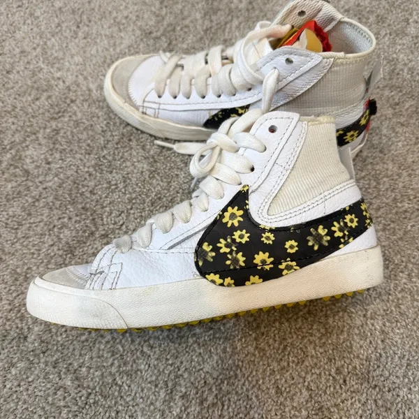 Nike Blazer women's 9 mens 7.5 Mid 77 jumbo sunflower sneakers 2667 - Image 11